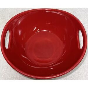 Rachel Ray Red Casserole 2 Quart Stoneware Baking Dish & Serving Bowl 10" H016S